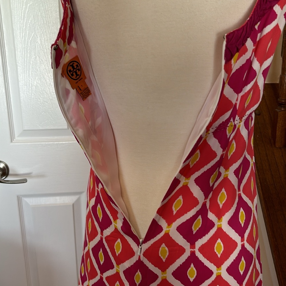 Tory Burch ikat print silk with a braided neckline - Picture 9 of 14